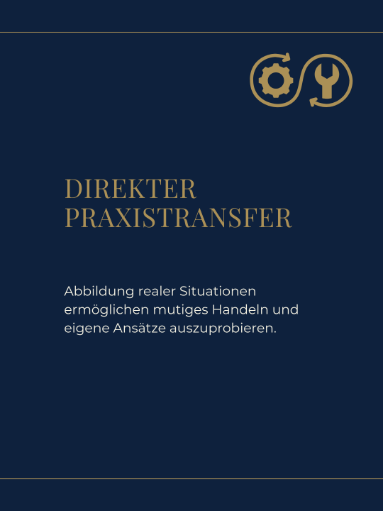 Abbildung realer Situationen ermöglichen mutiges Handeln und eigene Ansätze auszuprobieren.